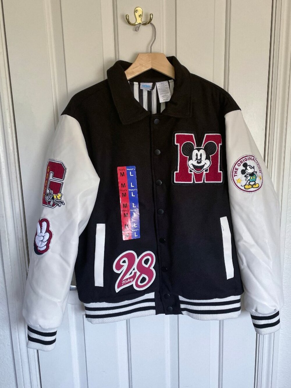 NEW Disney Adult Unisex Varsity Jacket Mickey Mouse NWT Mens M/ Womens L Ltd. Ed